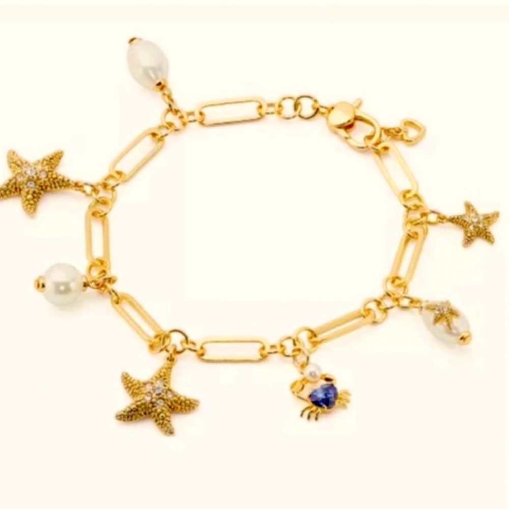 Kate spade in the sea multi charms bracelet
